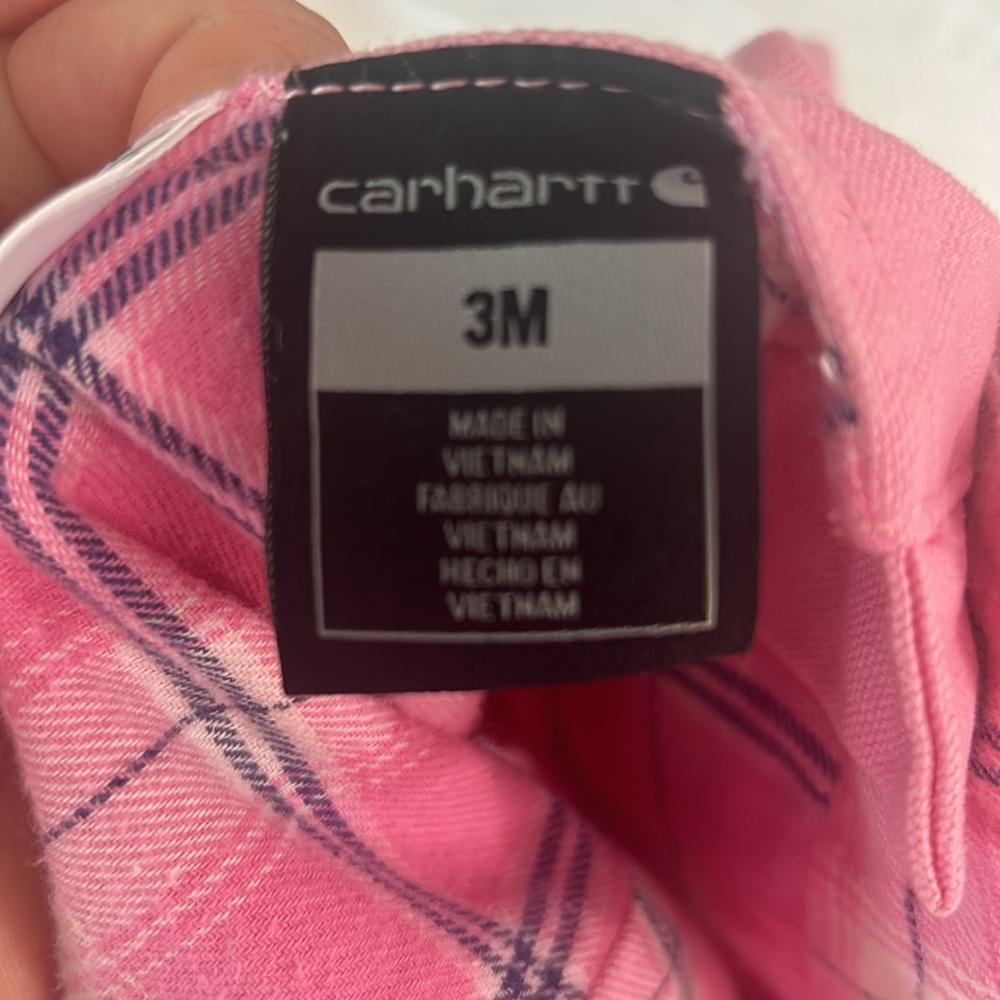 Carhartt flannel lined bibs 3 months - Picture 4 of 4